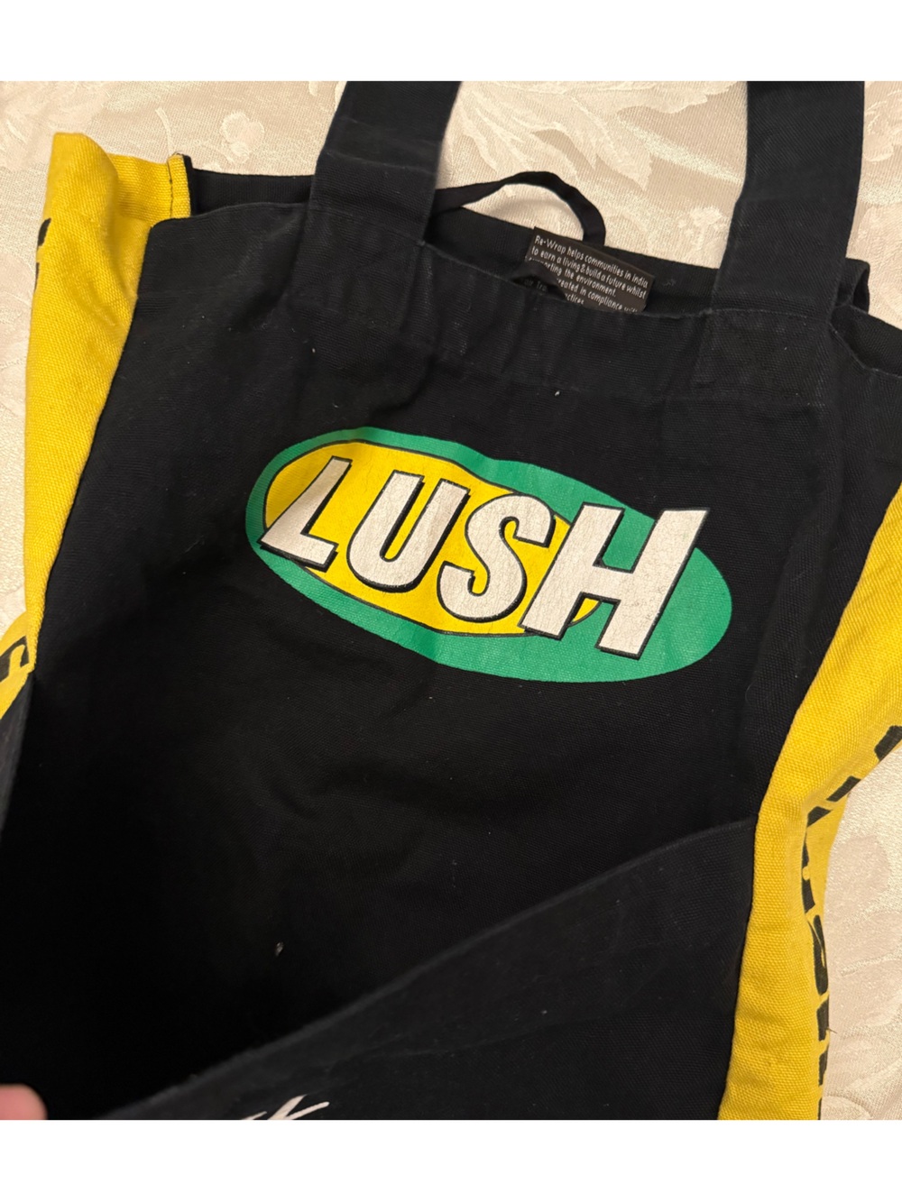 Lush Cosmetics “Fresh Handmade Cosmetics” Reusable Tote Bag - Vintage View 6